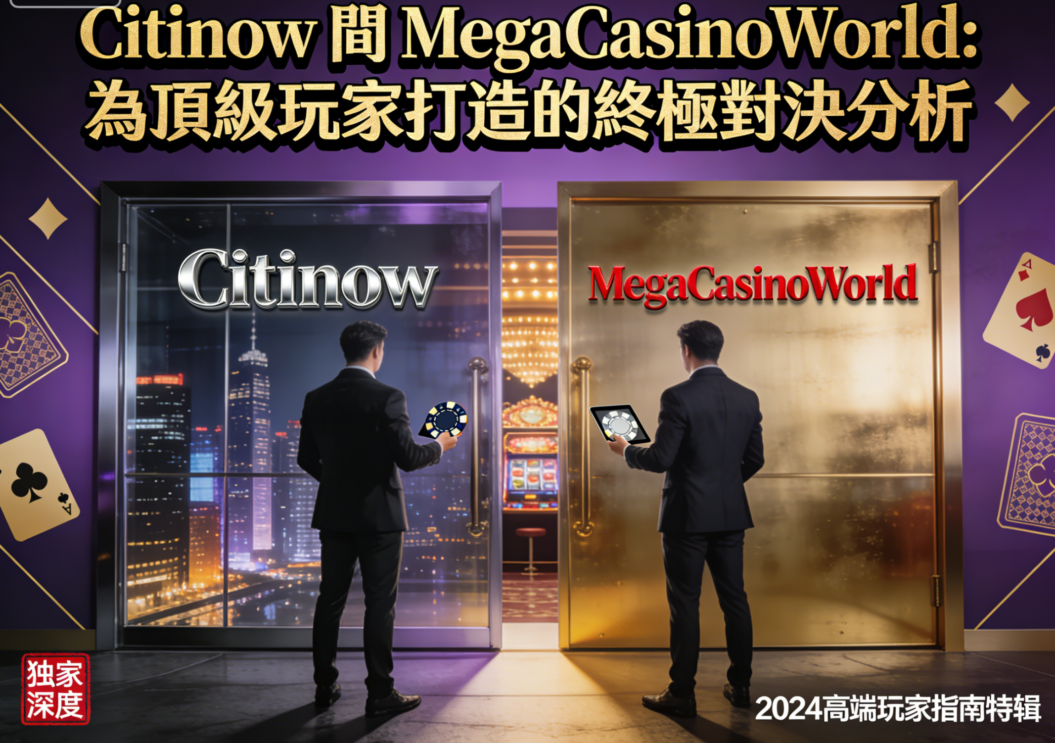 Citinow 與 MegaCasinoWorld：為頂級玩家打造的終極對決分析