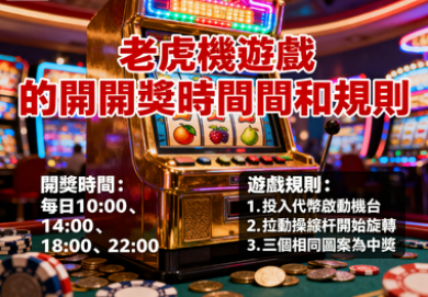 老虎機遊戲的開獎時間和規則：掌握時機，贏取每日驚喜獎勵！
